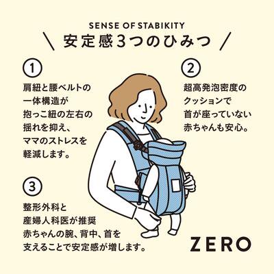 新品】 新生児専用抱っこ紐 ZERO（デニム生地、コーデュロイ生地