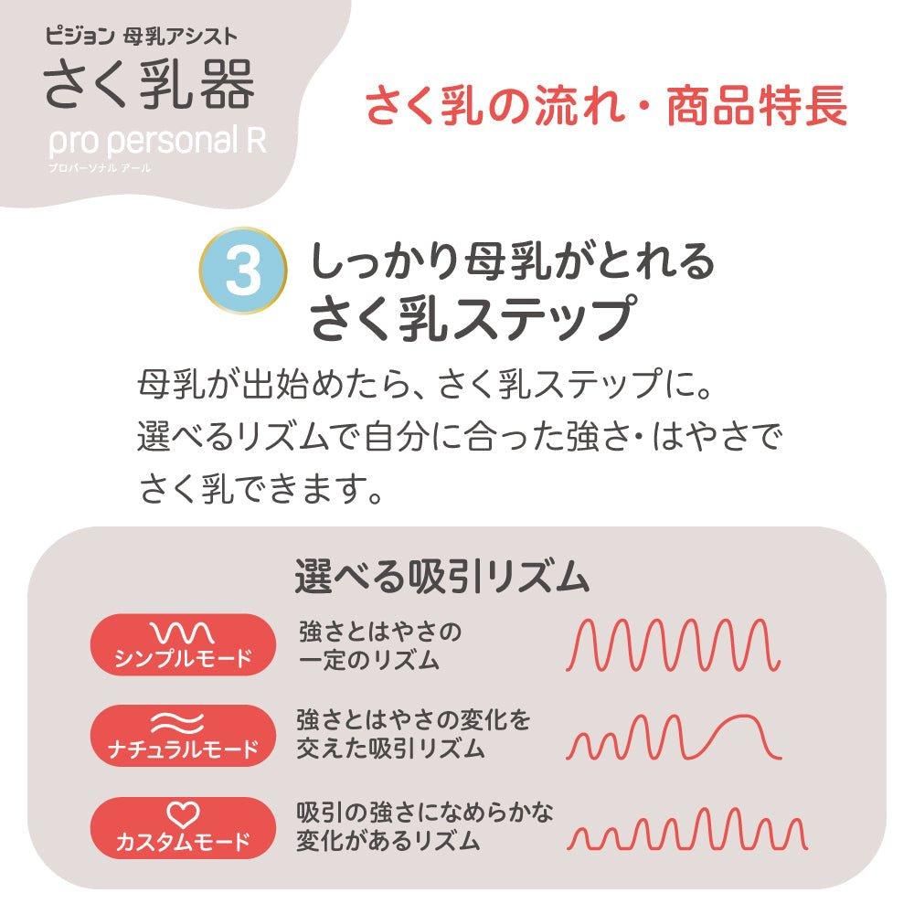【ほぼ未使用】（電動）Pigeon さく乳器 pro personal R他 pro personal R 電動搾乳器（さく乳器） ピジョン(pigeon)の