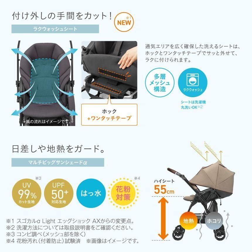 【限定モデル】Combi スゴカル plus エッグショック HZ ベビーカー スゴカル plus エッグショック HZ A型ベビーカー コンビ(Combi