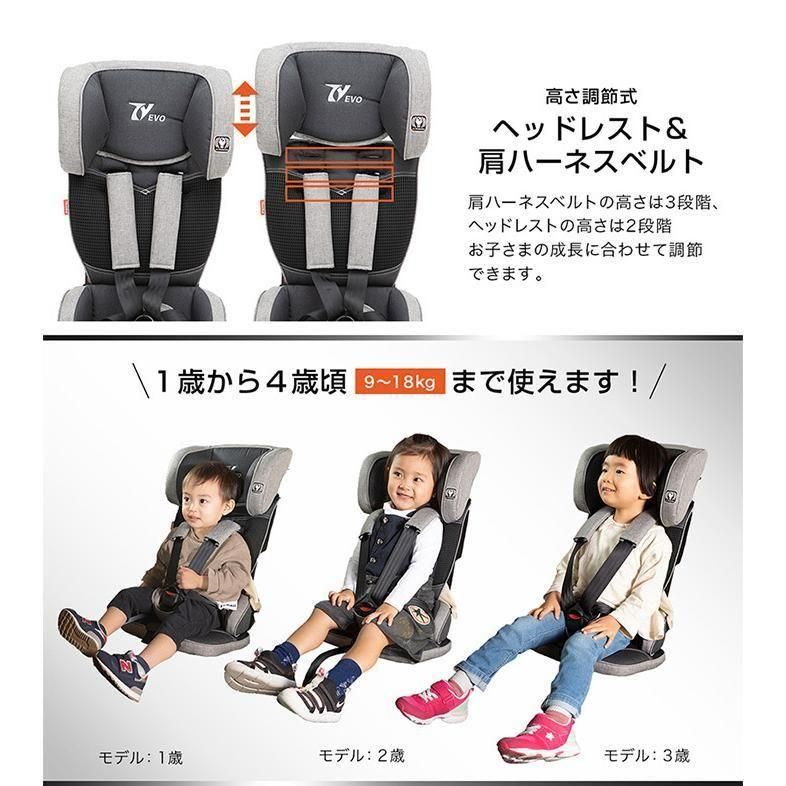 トラベルベスト エヴォ (TRAVEL VEST EVO) ジュニアシート 日本育児の
