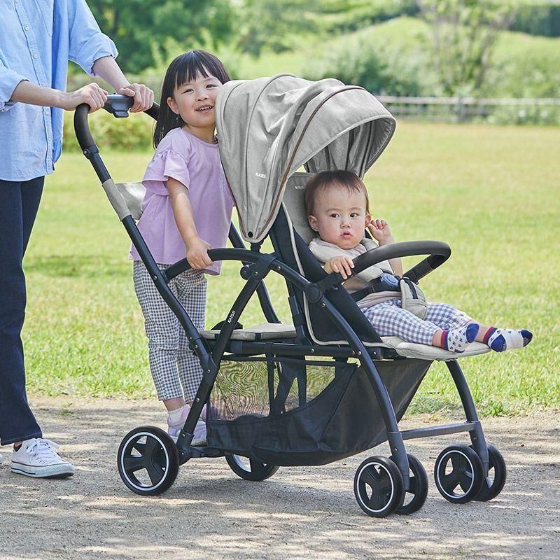 【美品】カトージ　2シーターネクスト　グレー　ベビーカー　二人乗り カトージ 2-Seater next ツーシーター ネクスト ベビーカー