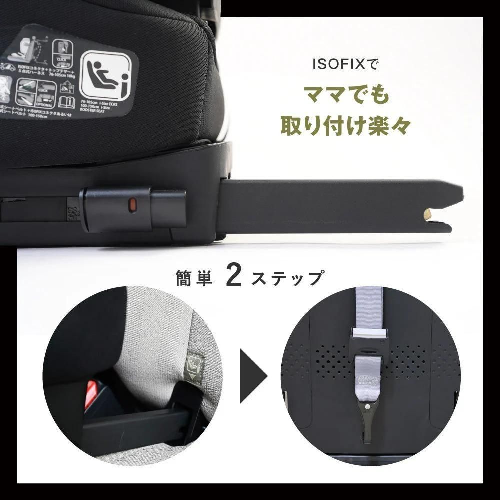 【未使用】プッパプーポ　折りたたみチャイルドシート　黒 折りたたみ チャイルドシート ISOFIX – PUPPAPUPO オフィシャル