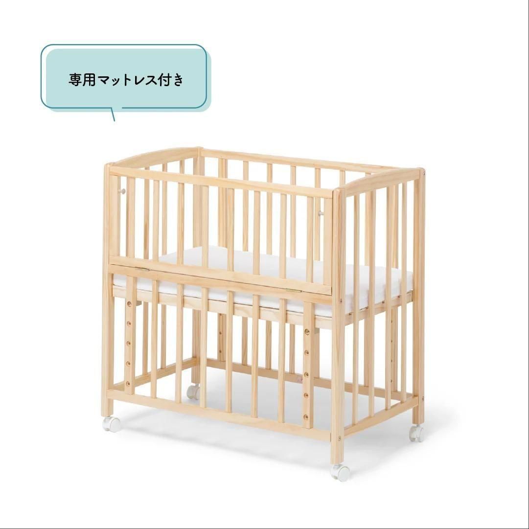 大和屋 ベビーベットリリト 専用マットレス付き ベビーベッド レンタル | こども家具メーカー yamatoya 大和屋