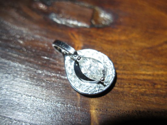 マーキスカットダイヤモンド0.56 PT900 ペンダント 中古 - VINTAGE JAPANESE JEWELRY / 昭和ジュエリー