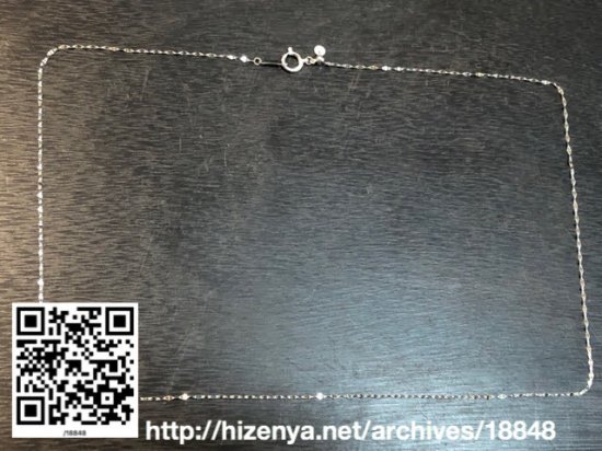 新品 Pt850 ファンタジア ～45cm スライド ネックレス 0.8g /18848 - VINTAGE JAPANESE JEWELRY