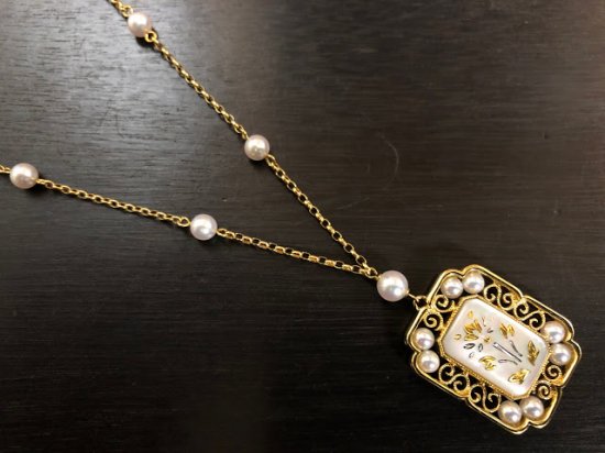 ミキモト ピクゥエ リバーシブル ベビーパール ステーション K18 ネックレス 45cm 中古 /912083 - VINTAGE JAPANESE  JEWELRY / 昭和ジュエリー / 肥前屋質店 / 渕上清志