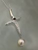 ミキモト　あこや真珠　ダイヤモンド　ペンダント　ネックレス　50cm　K14WG　#VJJ26041　昭和　#VJJ肥前屋