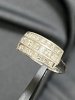 スクエアカットメレダイヤモンド　三文字　鋳造リング　#12　#VJJ36022　#VJJ肥前屋