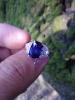 非加熱ブルーサファイア2.9ct　脇石ダイヤモンド　PT900　リング　#12.5