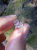 320：小さなハートのダイヤモンド、パヴェセッティングのペンダント　PT900