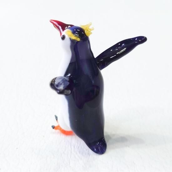ガラスのペンギン シュレーターペンギン - 硝子造形士 穂坂英樹 ガラスのペンギン シュレーターペンギン - 硝子造形士 穂坂英樹