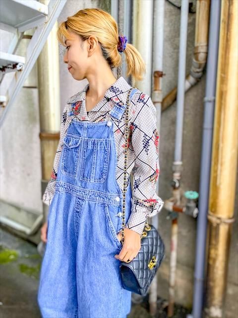 Used 古着 サロペット オーバーオール オールインワン デニム 旅空 ...