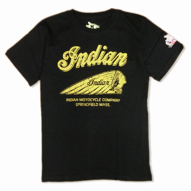 カジュアル プリント インディアンモーターサイクル Tシャツ 半袖