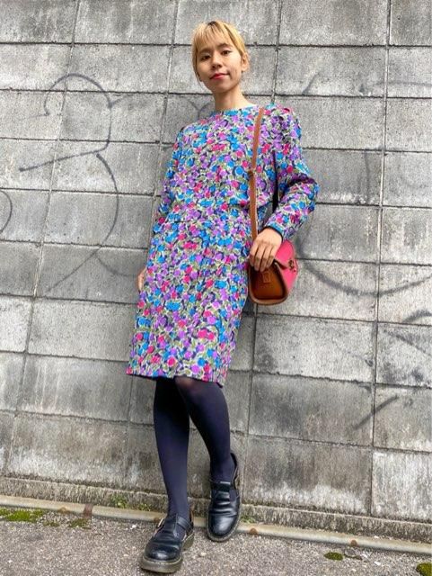 レトロワンピース 古着 花柄 長袖 旅空tabisora Foolsgold Web Shop レトロワンピース 古着 花柄 長袖 旅空tabisora Foolsgold Web Shop
