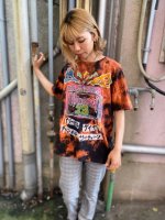 タイダイ染め ハンドペイント Tシャツ Lサイズ HippiesDye×Miharu-chan 　 