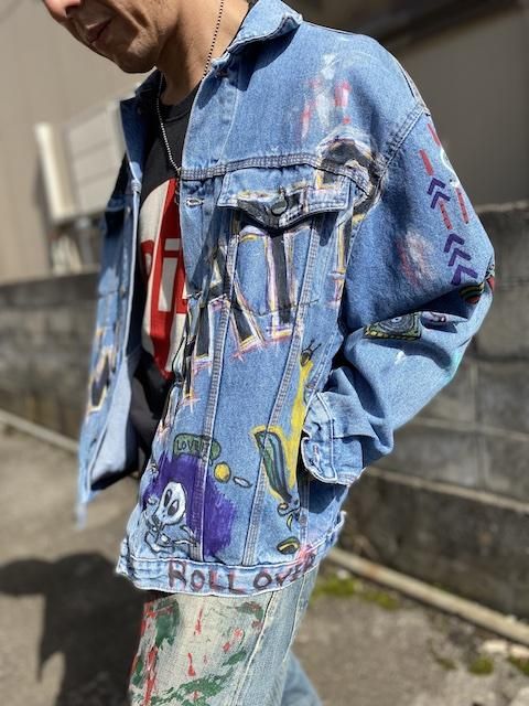 【STITCHSHOW】ハンドペイントジージャン STITCHSHOW】Leeデニムジャケットハンドペイント