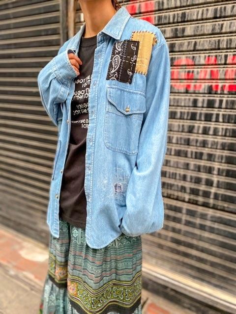 JAPAN DENIM リメイクパッチワークジャケット - www.bmplast.pe