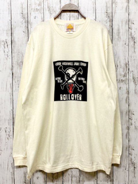 ROLLOVER ロングスリーブTシャツ 長袖 オフホワイト