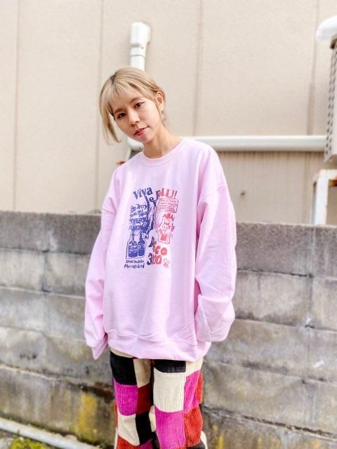 ROLLOVER スウェット トレーナー ピンク