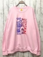 milklim 古着 スウェット トレーナー スケート ピンク×ミントグリーン milklim 古着 スウェット トレーナー スケート ピンク×ミント