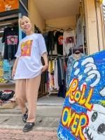 オリジナルリメイクデニムシャツ パッチワーク ヒッピー