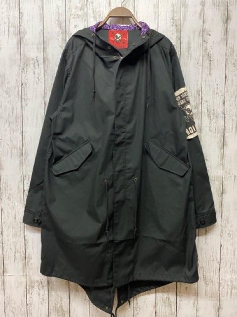 ROLLOVER モッズコート レオパード柄 パープル