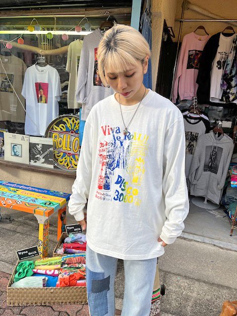 ROLLOVER ロングスリーブTシャツ 長袖 オフホワイト