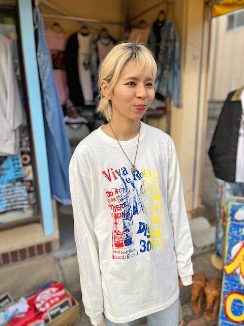 ROLLOVER ロングスリーブTシャツ 長袖 オフホワイト