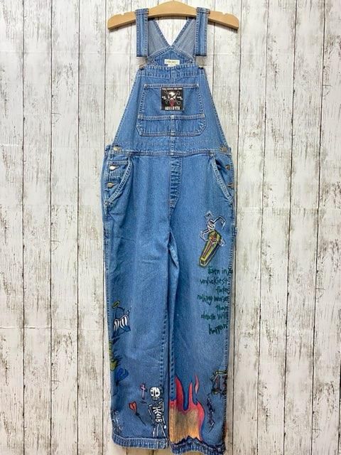 ハンドペイント サロペット オーバーオール 旅空tabisora foolsgold