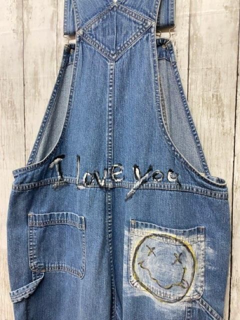 ハンドペイント サロペット オーバーオール 旅空tabisora foolsgold