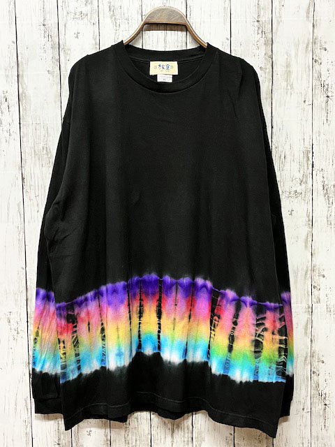 タイダイ染め ビックシルエット 長袖Ｔシャツ XLサイズ HIPPIES DYE