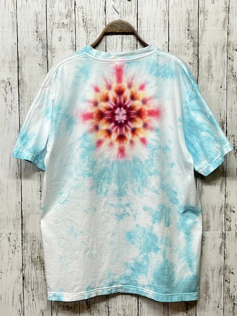 タイダイ染め Tシャツ Lサイズ 曼荼羅 ブルームラ染め Hippies Dye