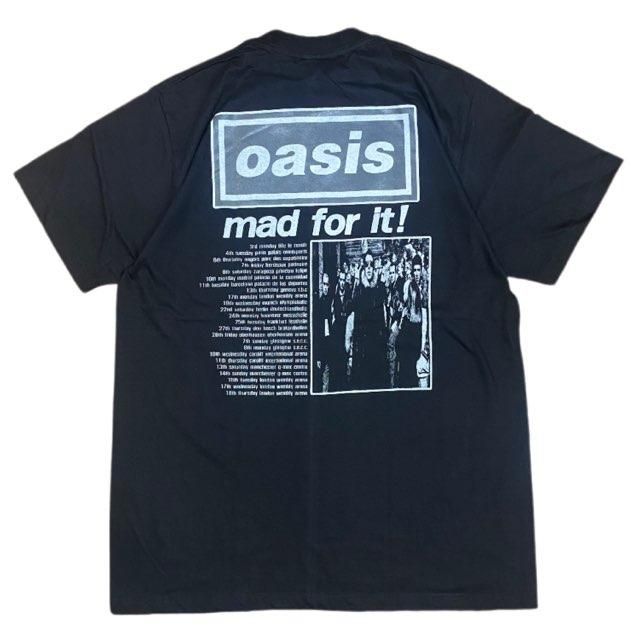 ロックTシャツ バンドTシャツ 半袖 メンズ ロック オアシス 黒