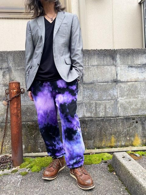 LA PEAU DE GEM タイダイ柄　スウェット セール】【LA PEAU DE GEM】スリーブタックロングスリーブT（T