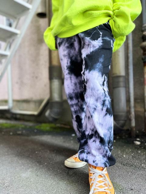 タイダイ染め スウェットパンツ Mサイズ ブラック