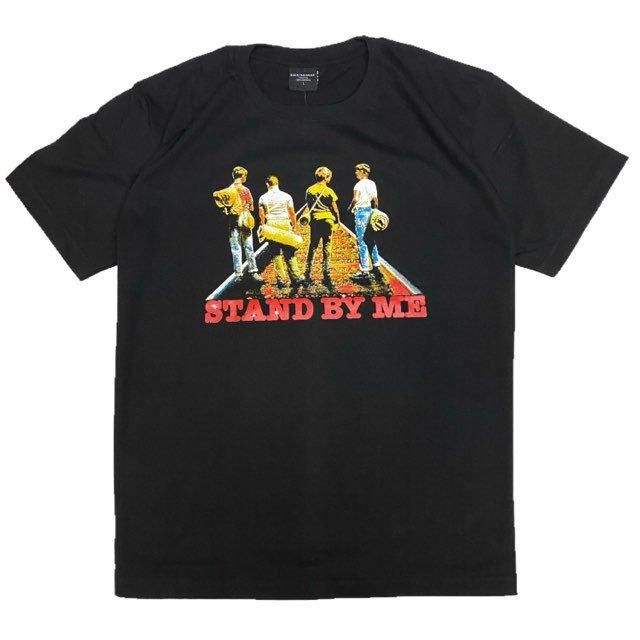 Shinzone★STAND BY ME スタンド・バイ・ミー Tシャツ クロ Amazon.co.jp: 映画 Stand by Me スタンドバイミー Tシャツ