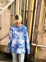 タイダイ染め 長袖Tシャツ - 旅と自由と音楽と レディース