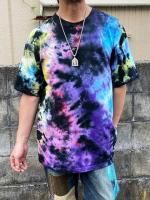 紫のタイダイ半袖Tシャツ OKAKA タイダイTシャツ パープル – 古着屋Top of the Hillのネット通販