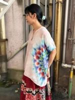 タイダイ ワンピース トップス 曼荼羅 スノーフレイク