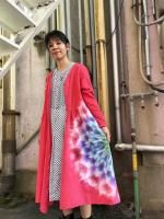 kmrii ケムリ　タンクトップ　ワンピース　ムラ染め　タイダイ kmrii ケムリ タンクトップ ワンピース ムラ染め タイダイ