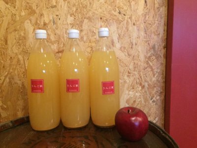 りんご家ＳＵＫＥＧＡＷＡさんちの　サンふじ　りんごジュース　1リットル　　　　　　　　　　希望小売価格　900円