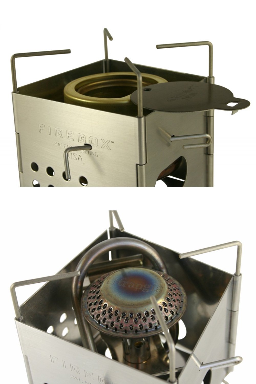 ファイヤーボックス ナノステンレスボックスセット キャンプストーブ FIREBOX Nano Stainless Steel Box Set