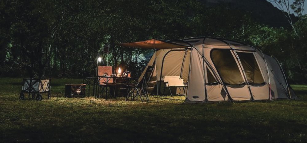 KZM OUTDOOR カズミ アウトドア キャンプ用品 ドームテント テント LED