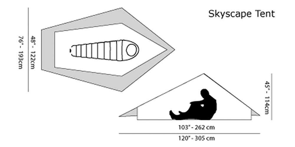 SIX MOON DESIGNS Skyscape Trekker Tent スカイスケイプ トレッカー 790g ソロテント ダブルウォール メッシュ 1人用