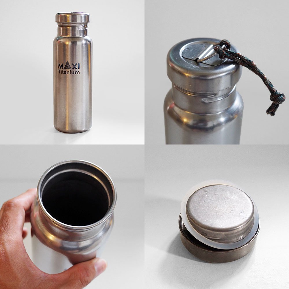 MAXI Titanium Water Bottle マキシ チタンボトル ウォーターボトル 800ml チタン 水筒 クッカー | アウトドア用 チタンボトル - アウトドア・スポーツ・ファッション ディントコヨーテ 通販ショップ DYNT COYOTE LIFE STYLE SHOP