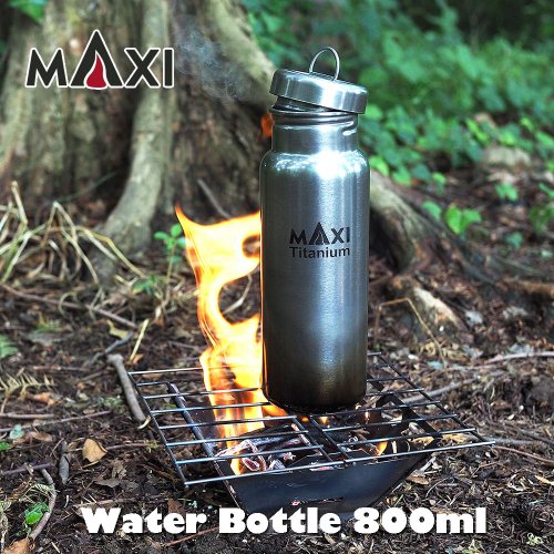 MAXI マキシ ウォーターボトル800ml チタン 水筒 ボトル クッカー アウトドア