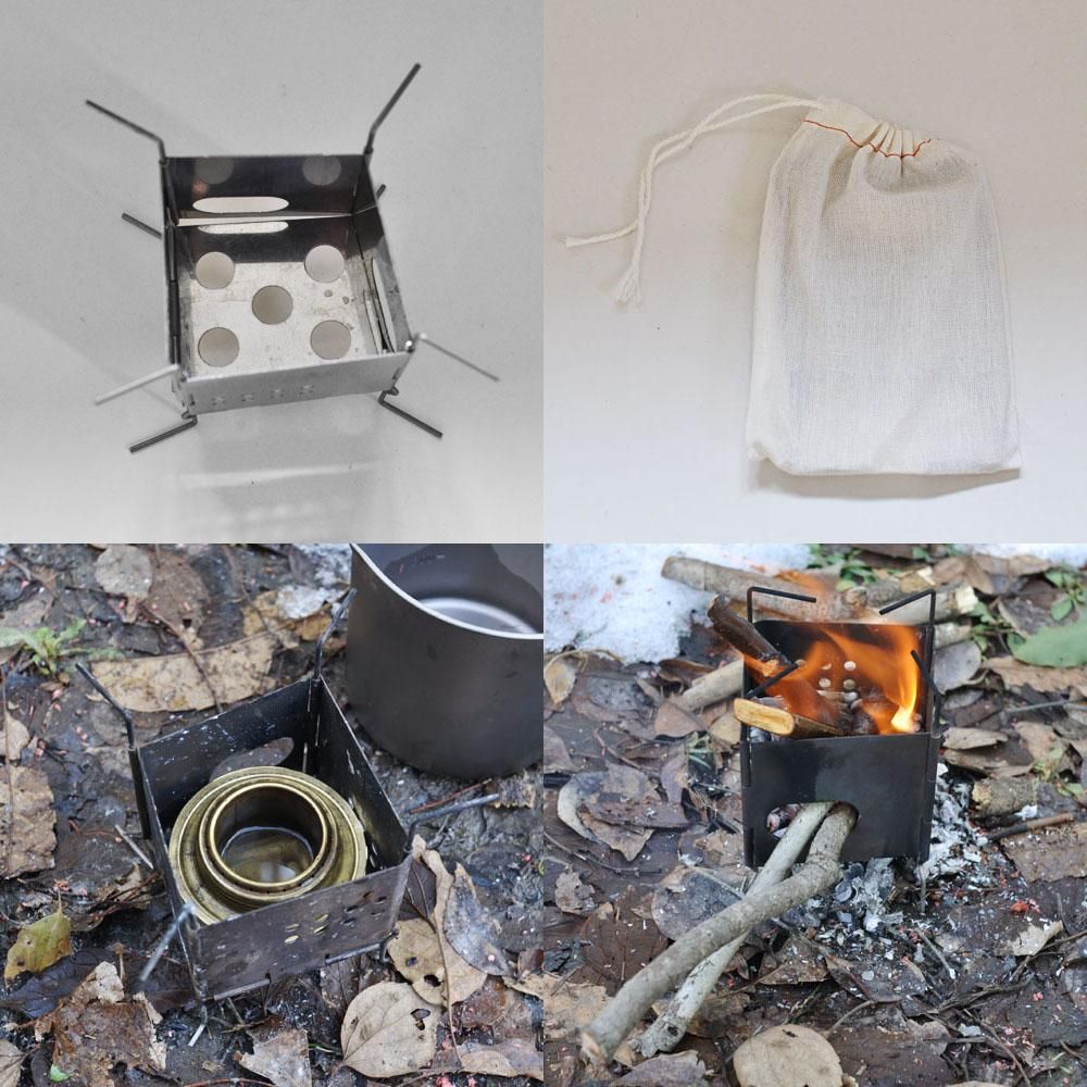 ファイヤーボックス ナノボックスセット ステンレス キャンプストーブ バーベキューコンロ FIREBOX Nano Stove SET Stainless Steel firebox-02