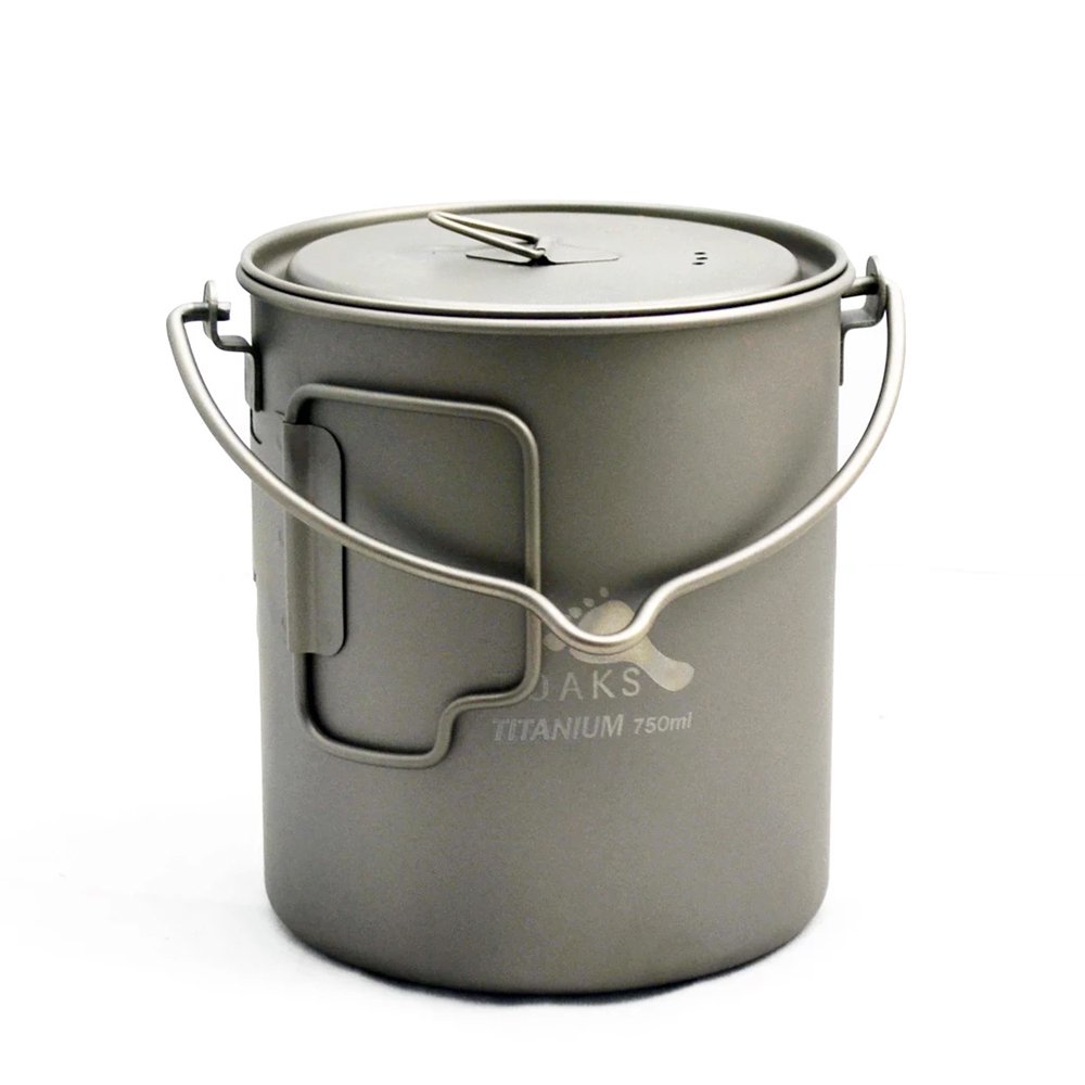 TOAKS トークス Titanium Pot 750ml with Bail Handle チタニウム ポット ベイルハンドル付 アウトドア食器  カトラリー