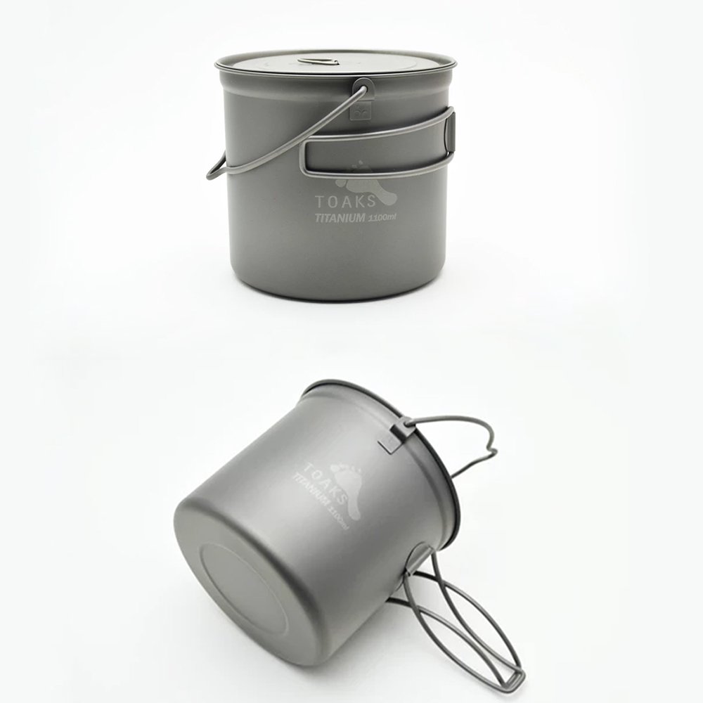 トークス ベイルハンドル付きポット1100ml TOAKS Titanium POT 1100ml 