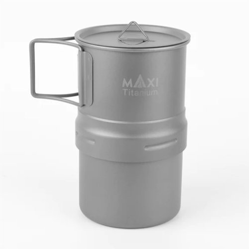 マキシ エスプレッソ コーヒーメーカー 200ml グレード1チタン トレイル アウトドア キャンプ Maxi Espresso Coffee Maker 200ml MAXI-EC-200
